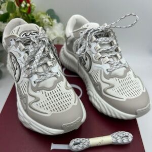 Men’s Gucci ripple splash low top sneakers size 8.5 fits 9.5 US made in Italy